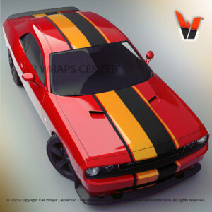 Bespoke Surge 2 Colors Rally Car Stripes